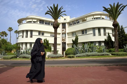 Maroc, Casablanca, colline d'Anfa, la Villa Mirador construite dans les années 1930