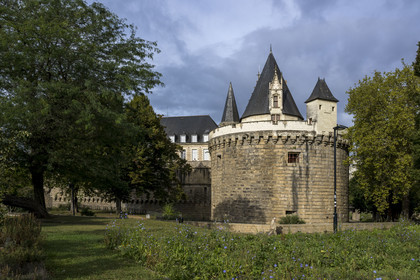 France, Loire Atlantique, Nantes, Bouffay district, the castle of the Dukes of Brittany, tower of the rampart