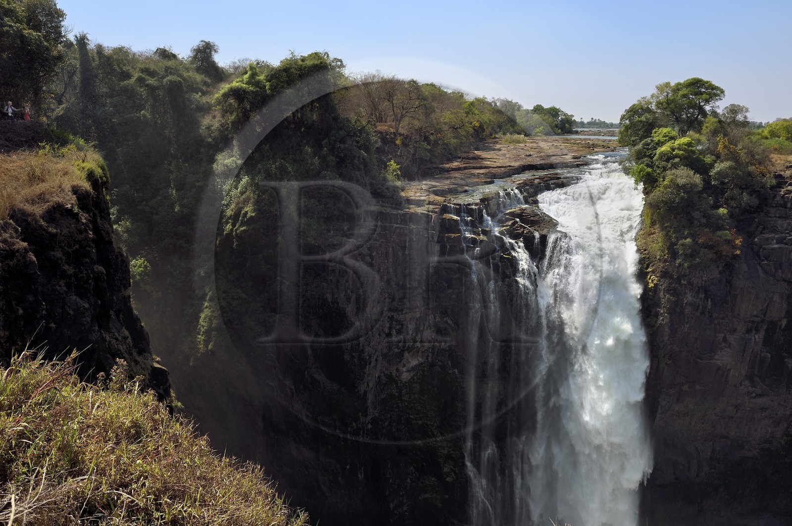 Zimbabwe, province de Matabeleland septentrional, fleuve Zambèze, les Chutes Victoria, classées Patrimoine Mondial de l'UNESCO