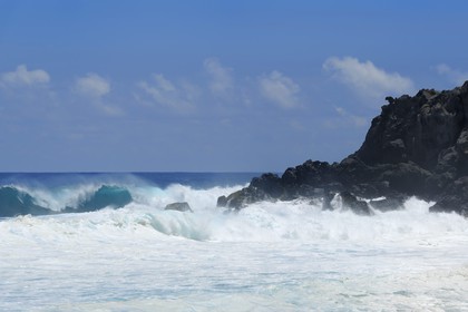 France, île de la Réunion, la côte sud, plage de Grand-Anse