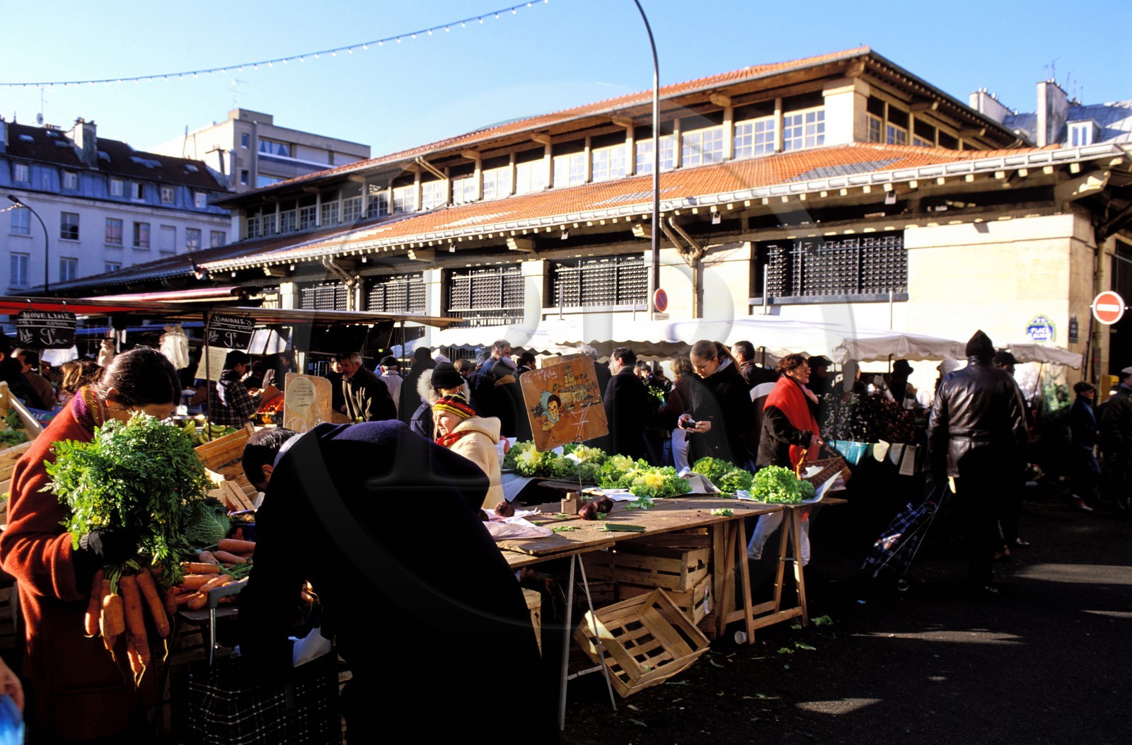 France, Paris (75), marché d'Aligre, place d'Aligre