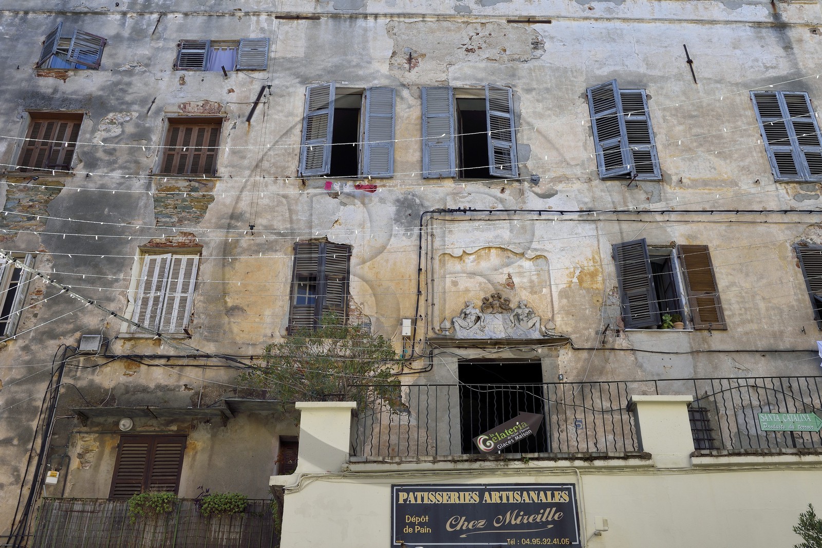 France, Haute-Corse (2B), Bastia, Palais Cardi dans la rue des Terrasses