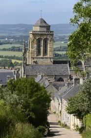 France, Finistere, Locronan, labelled Les plus Beaux Villages de France (The Most Beautiful Villages of France), Saint Ronan church