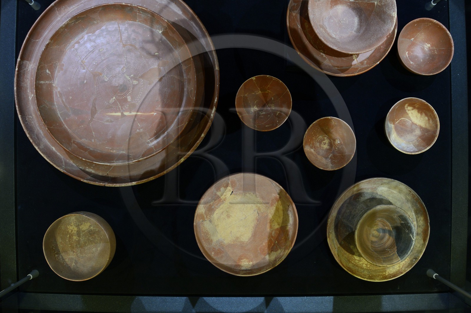 Israel, désert du Neguev, musée de Massada, céramique sigillée