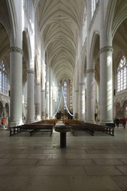 France, Meurthe-et-Moselle (54), la basilique Saint-Nicolas-de-Port, la nef courbe
