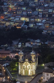 Brazil, Minas Gerais state, Ouro Preto, historical center listed as World Heritage by UNESCO, igreja de Sao Francisco de Assis, Saint Francis of Assisi church (Gold Route, Estrada Real)