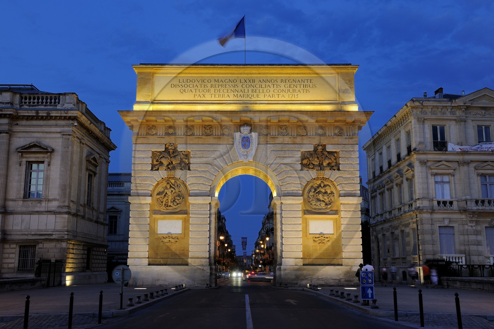 France, Hérault (34), Montpellier, Porte du Peyrou, arc de triomphe
