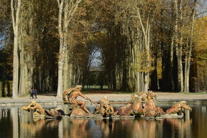 France, Yvelines (78), parc du château de Versailles, classé Patrimoine Mondial de l'UNESCO, le bassin d' Apollon