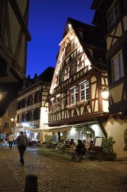 France, Bas Rhin, Strasbourg, old town listed as World Heritage by UNESCO, la Petite France District, Rue du bain aux Plantes