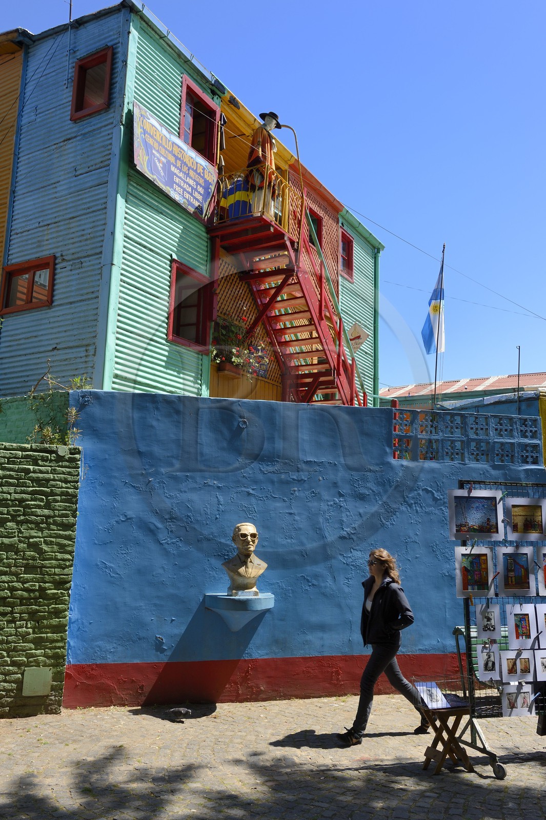 Argentina, Buenos Aires, La Boca district, the Caminito street