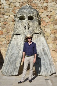 France, Var (83), Iles d'Hyères, parc national de Port Cros, Ile de Porquerolles, la Fondation Carmignac, Alicastre oeuvre de Miguel Barcelo, Charles Carmignac directeur de la Fondation Carmignac