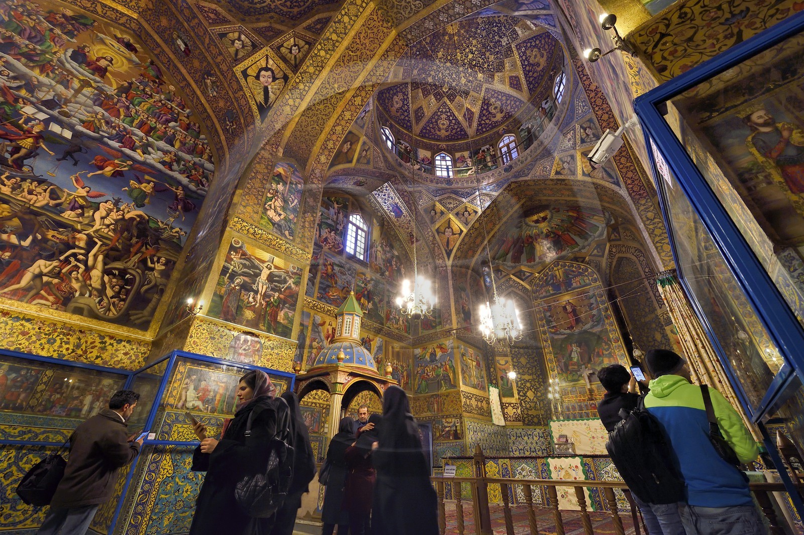 Iran, province d'Ispahan, Ispahan, quartier arménien de la Nouvelle-Djoulfa (Nor Djoura), la Cathédrale Vank plus connue sous le nom de Cathédrale Saint-Sauveur