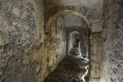 France, Bouches-du-Rhône (13), Marseille, Citadelle de Marseille (Fort Saint-Nicolas, le haut fort appelé fort d’Entrecasteaux), les souterrains