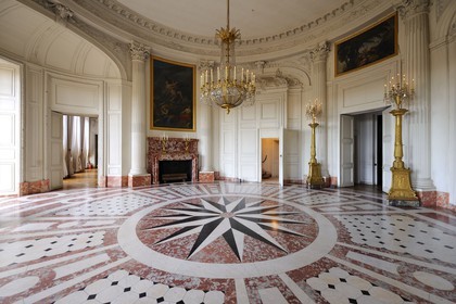 France, Yvelines, Chateau de Versailles, listed as World Heritage by UNESCO, the Grand Trianon, Round Drawing room