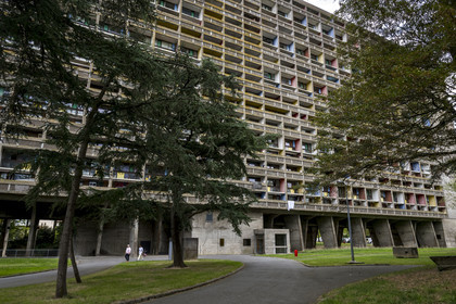France, Loire-Atlantique (44), banlieue de Nantes, Rezé, la Maison Radieuse par l'architecte Le Corbusier, l'Unité d’Habitation de Nantes-Rezé est un immeuble de 294 appartements