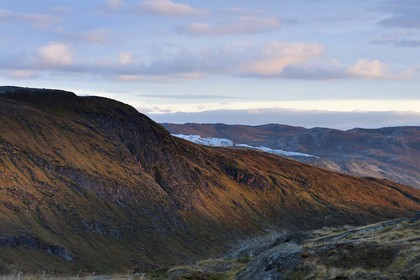 Groenland, région du centre ouest vers Kangerlussuaq, montagne de Isunngua en bordure de la calotte glaciaire