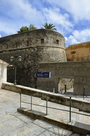 France, Haute Corse, Bastia, the Citadel district of Terra Nova, the palace of the Genoese governors that hosts the Musee d'Histoire de Bastia (Museum of Bastia History)