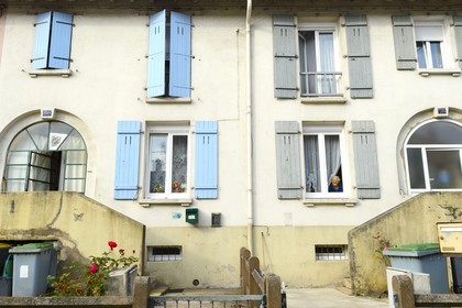 France, Moselle (57), Vallée de la Fensch, Serémange, cité ouvrière Albert Bosment, quartier pour familles nombreuses appelée la grande colonie