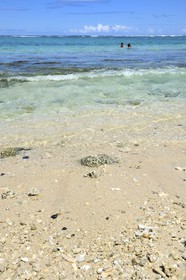 France, île de la Réunion, la Cote Ouest, plage du lagon de Saint-Gilles-Les-Bains à l'Ermitage-les-Bains