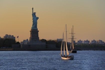 Etats-Unis, New York, Manhattan, statue de la Libertée, classée Patrinoine Mondial de l'UNESCO