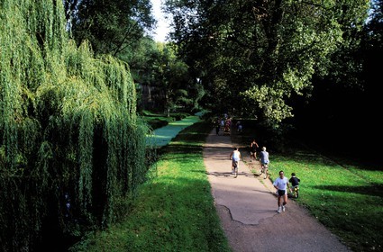 France, Nord (59), Lille, la citadelle Vauban et son parc, paradis des joggeurs et autres promeneurs