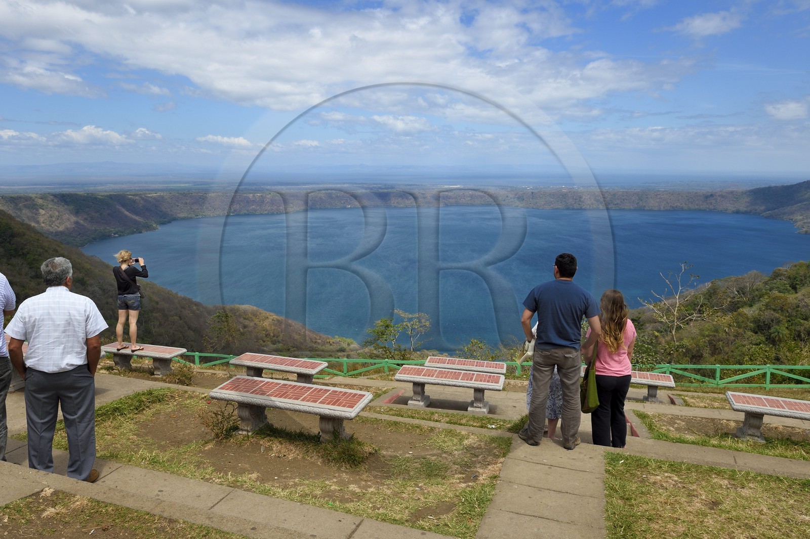 Nicaragua, Masaya, Catarina, la Lagune d'Apoyo (Laguna de Apoyo), lac de cratère volcanique
