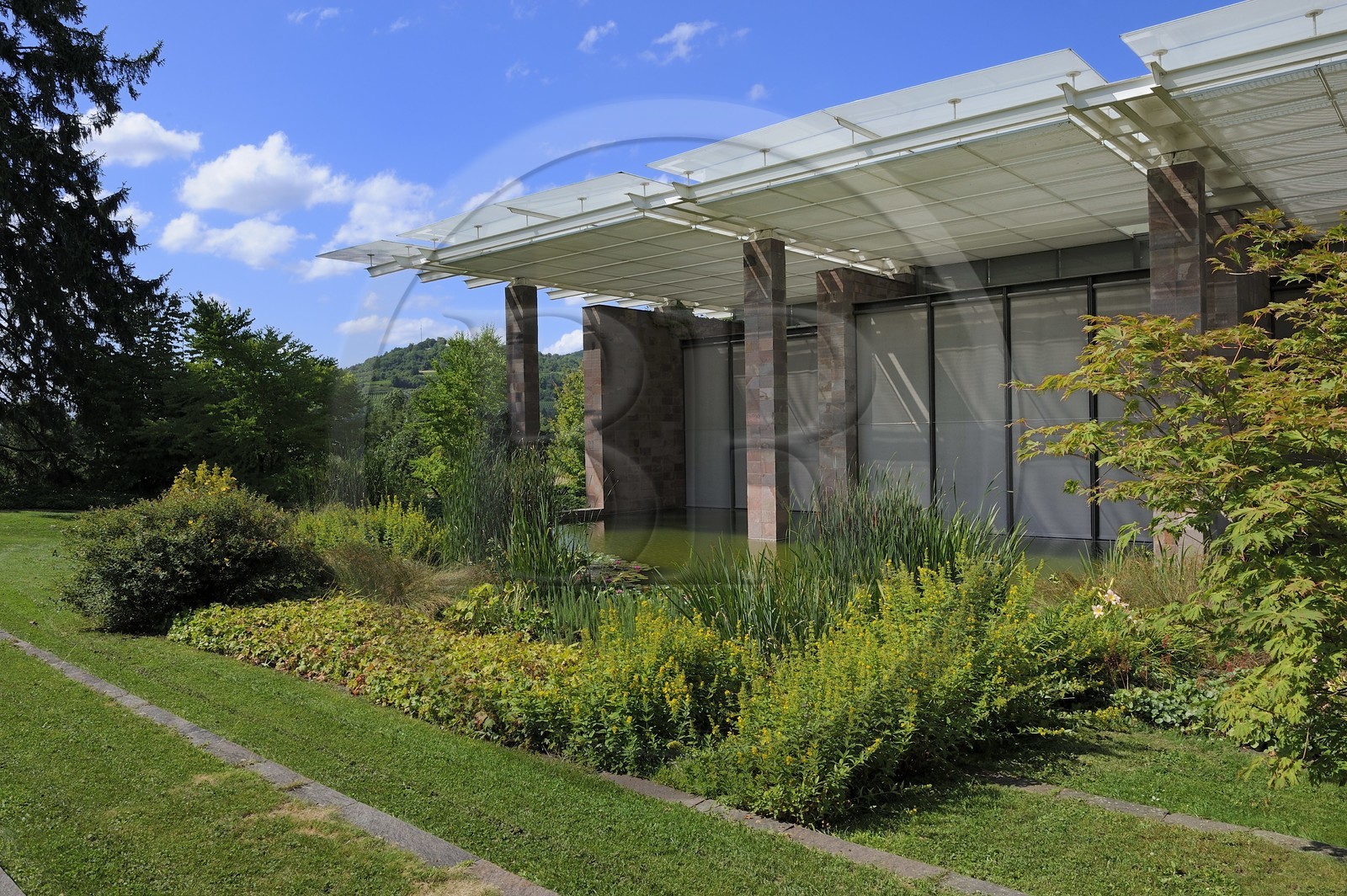 Suisse, Bâle, fondation Beyeler de l'architecte Renzo Piano