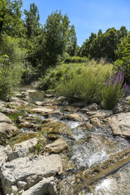 France, Drome, regional natural park of Baronnies provencales, Saint Sauveur Gouvernet, the Ennuye river valley