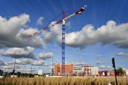 France, Seine Maritime, Le Havre, docks area still in transformation and under construction, the ISEL engineering school