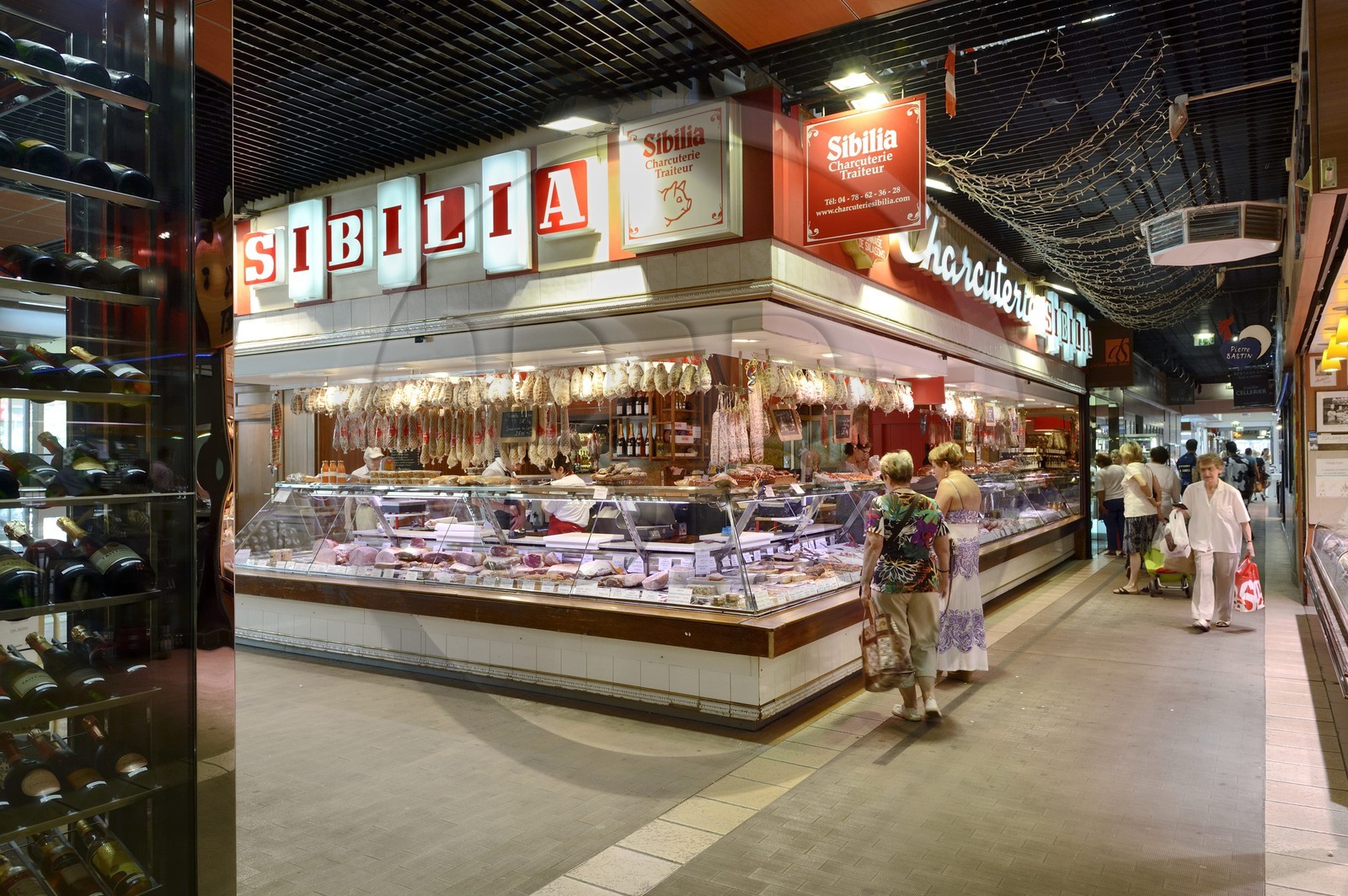 France, Rhône (69), Lyon, cours Lafayette, les Halles Paul Bocuse, la charcuterie Sibilia France, Rhône (69), Lyon, cours Lafayette, les Halles Paul Bocuse, la charcuterie Sibilia
