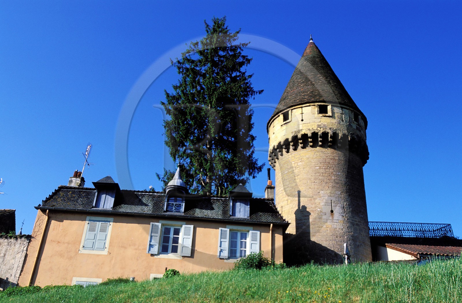France, Saône-et-Loire (71), Mâconnais, Cluny, tour Fabry du XIVe Siècle