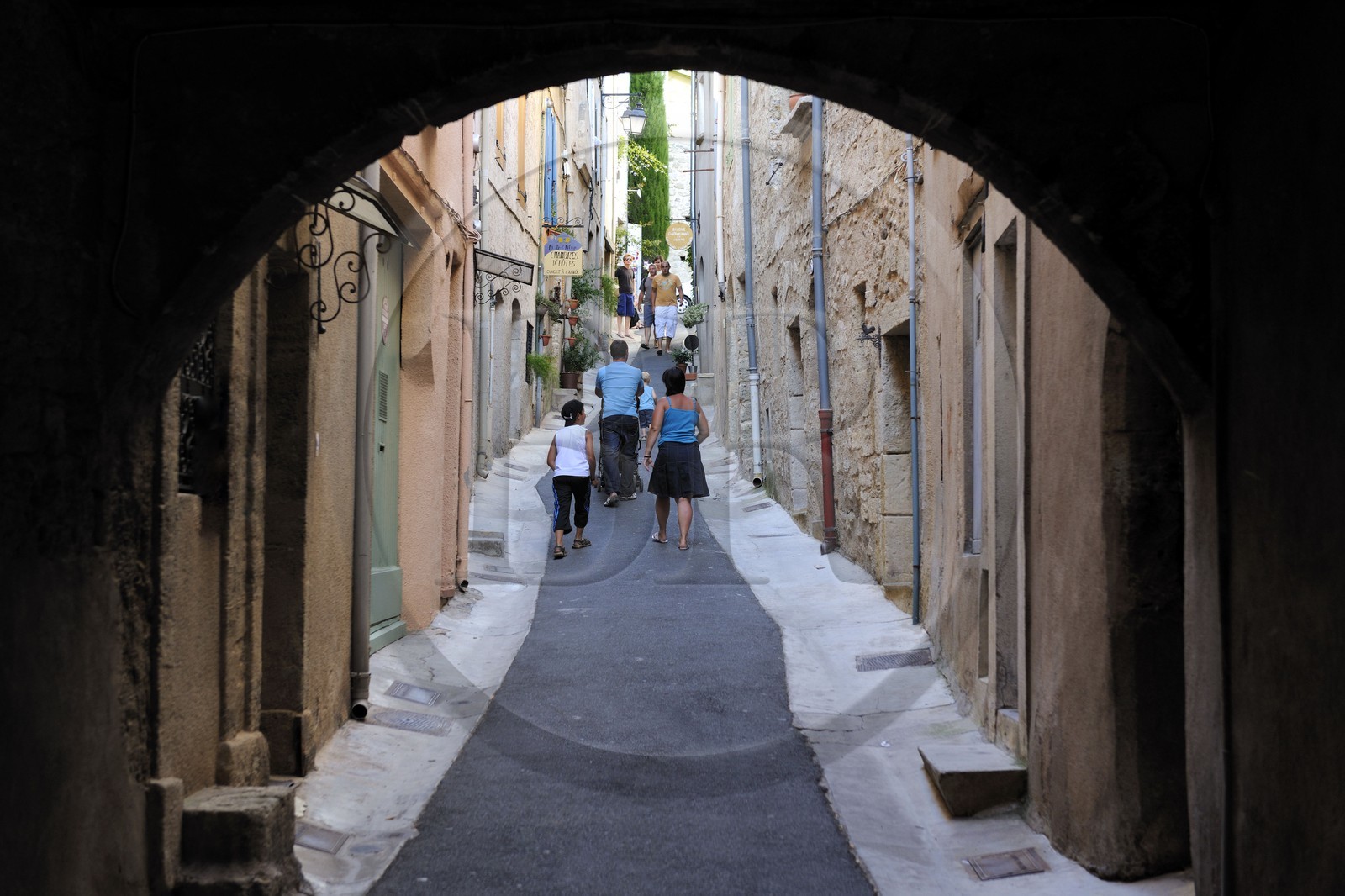 France, Hérault (34), Pézenas, vieille ville, rue des Litanies dans l'ancien ghetto juif au Moyen-Age