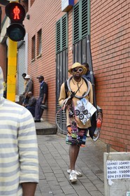 South Africa, Gauteng Province, Johannesburg, Newtown, street vendor