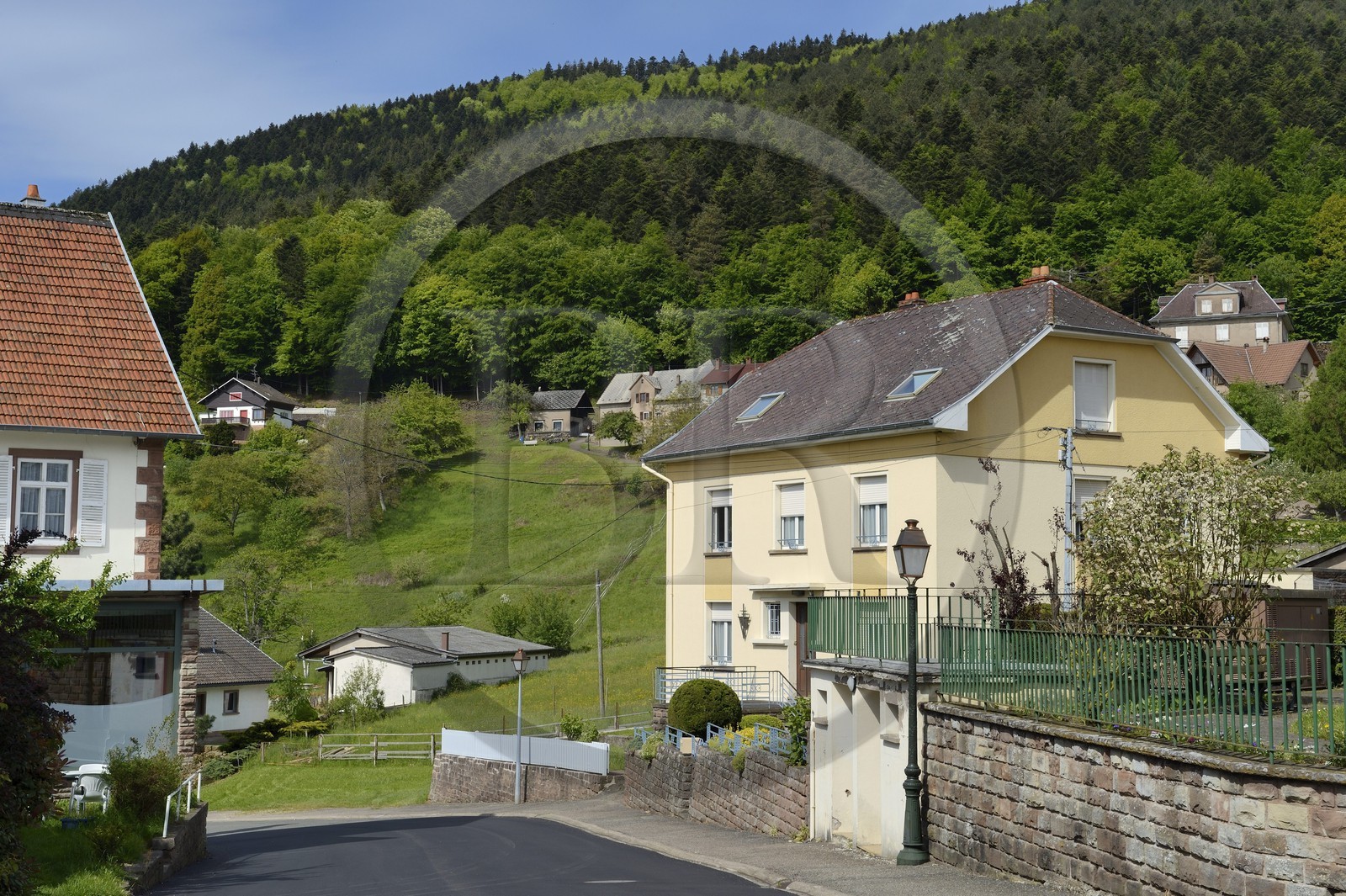 France, Bas-Rhin (67), Wangenbourg-Engenthal, le colonel De Gaulle a vécu durant huit mois dans cette maison de septembre 1939 à mai 1940