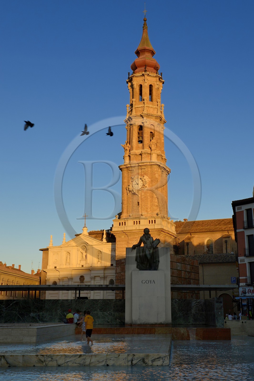 Espagne, Aragon, Saragosse, Plaza del Pilar, la cathédrale San Salvador, La Seo Espagne, Aragon, Saragosse, Plaza del Pilar, la cathédrale San Salvador, La Seo