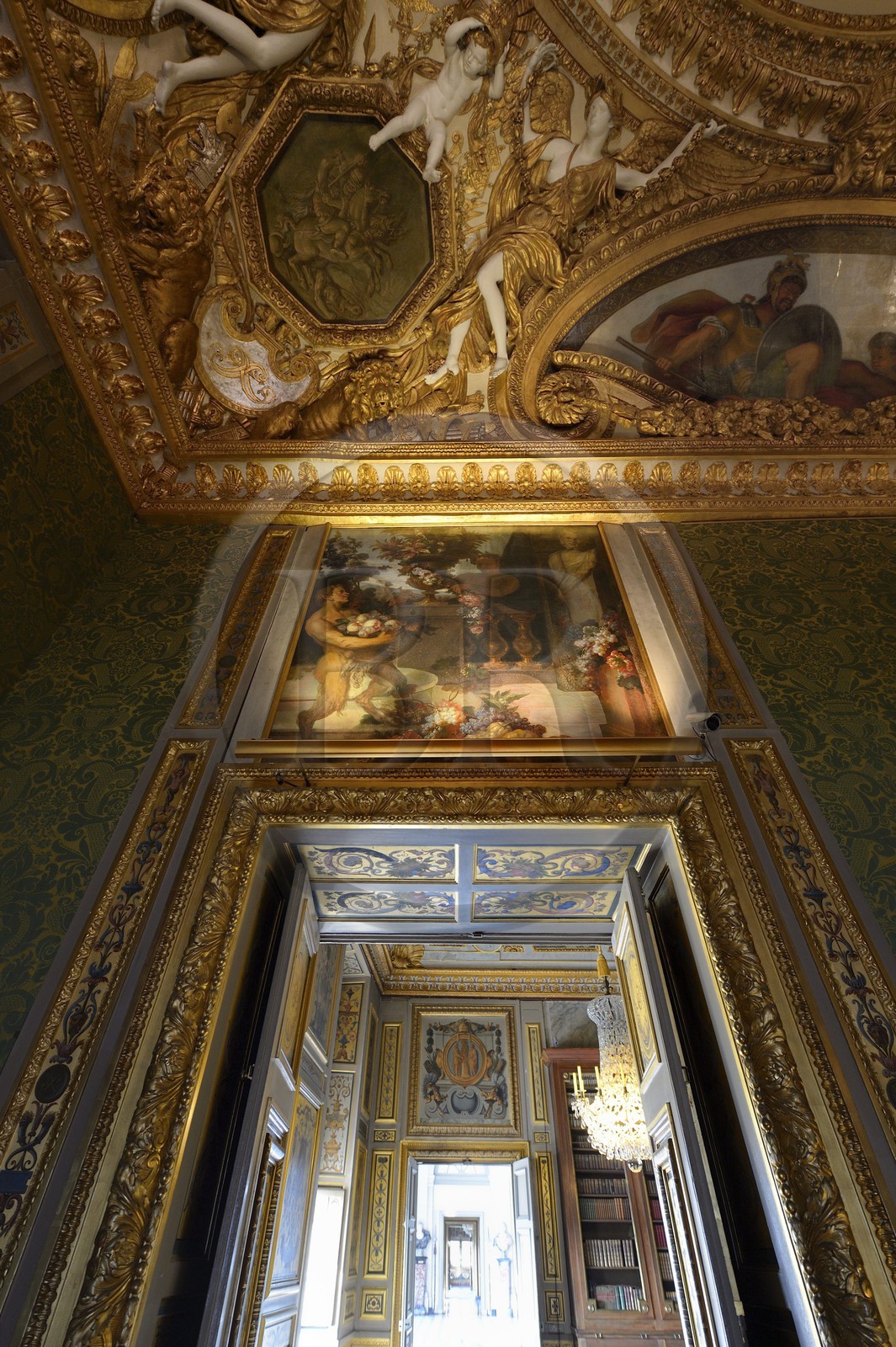France, Seine-et-Marne (77), Maincy, le château de Vaux-le-Vicomte, la Chambre du Roi