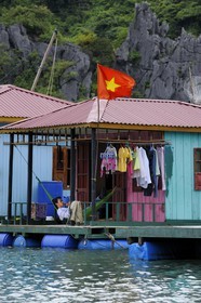 Vietnam, Quang Ninh Province, Halong Bay, listed as World Heritage by UNESCO, fishing floating village of Vong Vieng