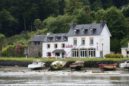 France, Finistère (29), Le Dossen ou rivière de Morlaix entre Locquénolé et Lanugy