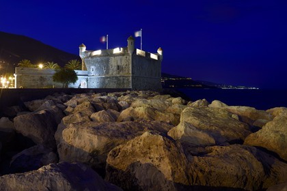 France, Alpes-Maritimes, Menton, old town, Bastion of the Old Port is an annex of the Jean Cocteau Museum