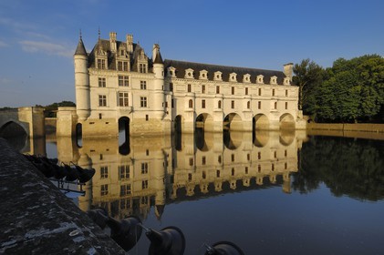 France, Indre et Loire, Chateau de Chenonceau of Renaissance style built between 1513 and 1522 on Cher River banks