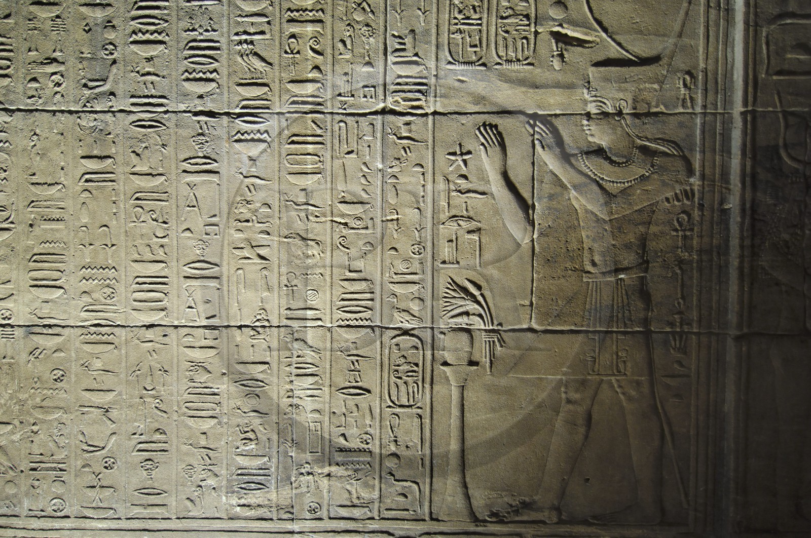 Egypte, Haute-Egypte, Nubie, vallée du Nil, Assouan, île d'Agilka, Philae classé Patrimoine Mondial de l'UNESCO, le temple d'Isis