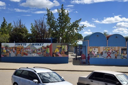 Namibie, région de Khomas, Windhoek, township de Katutura, Soweto Market