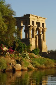 Egypt, Upper Egypt, Nubia, Nile Valley, Aswan, Agilka Island, Philae listed as World Heritage by UNESCO, kiosk of the Roman Emperor Trajan