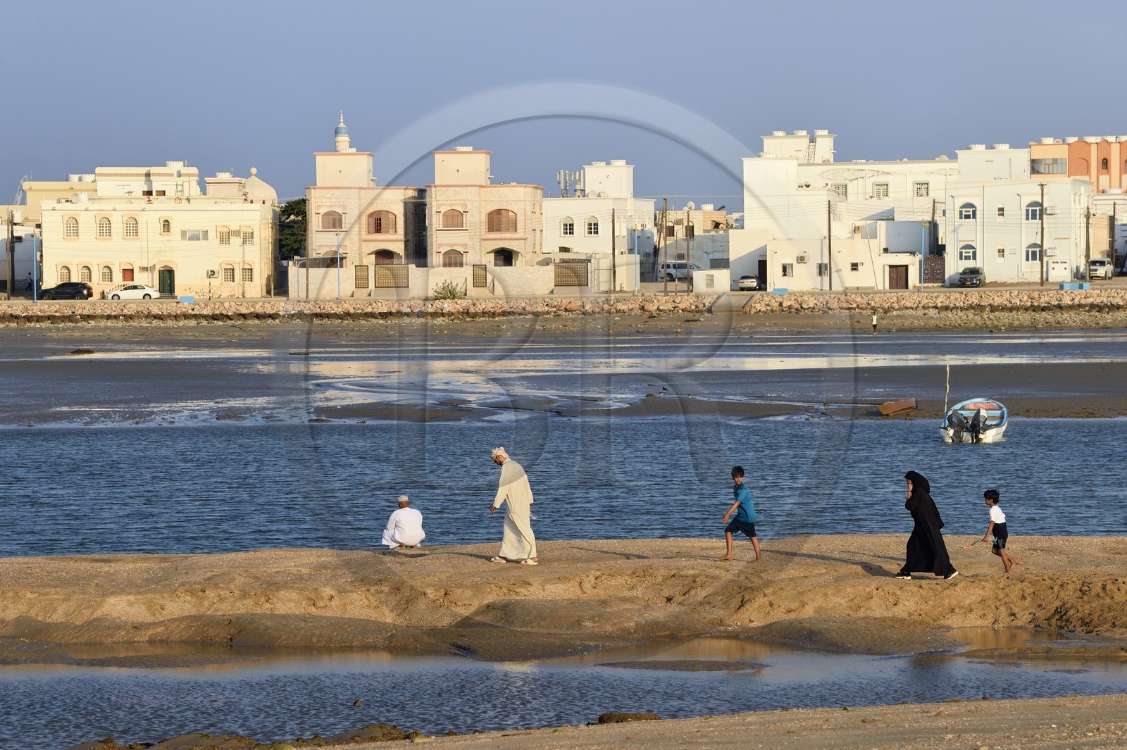 Sultanat d'Oman, gouvernorat de Ash Sharqiyah, ville et port de Sour, le vieux quartier de pêcheurs de Al Ayjah