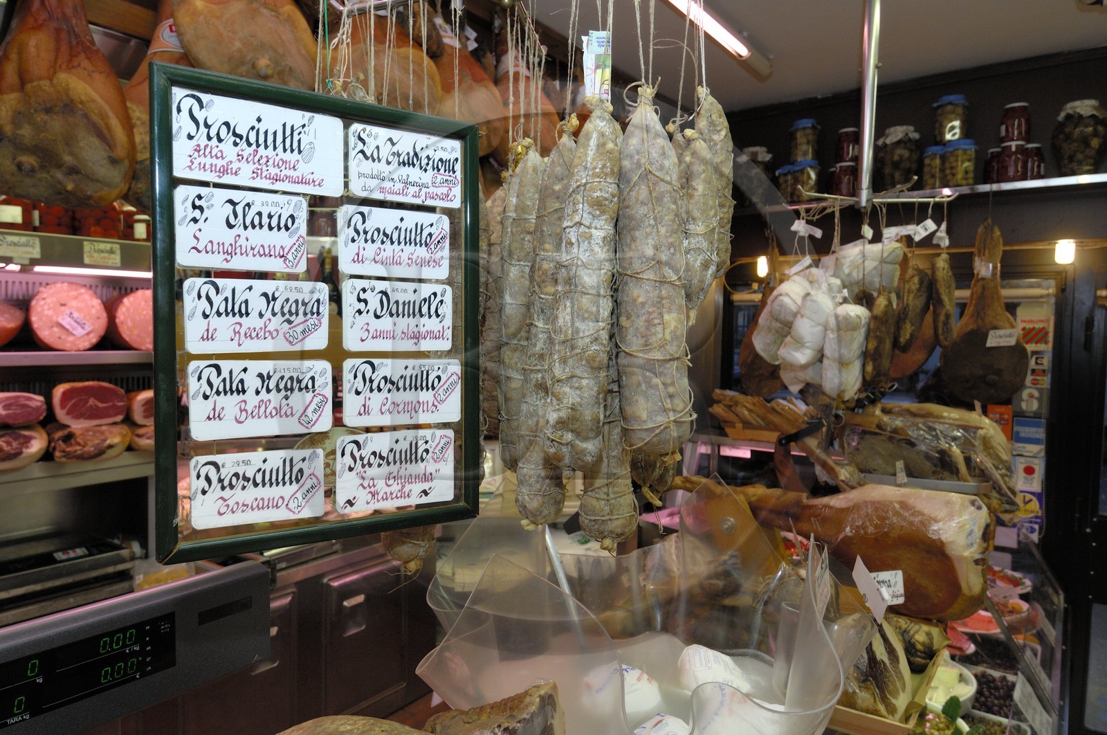 Italie, Latium, Rome, charcuterie