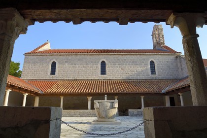 Croatia, Dalmatia, Dalmatian Coast, Ugljan Island, Franciscan St. Jerome Convent of the Congregation of the Sisters of Mercy, the cloister