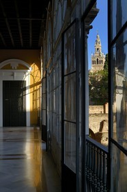 Espagne, Andalousie, Séville, Alcazar de Séville (Reales Alcazares de Sevilla), classé Patrimoine Mondial de l'UNESCO, La Giralda