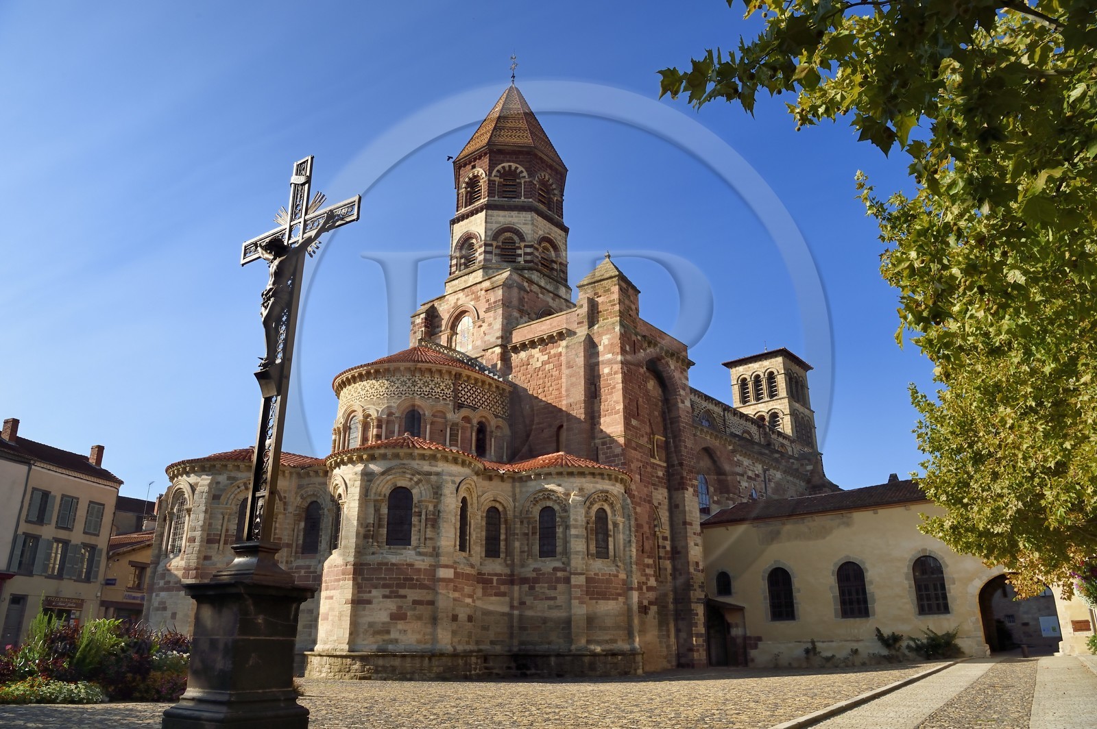 France, Haute-Loire (43), Brioude, la Basilique Saint-Julien de Brioude de style roman auvergnat,