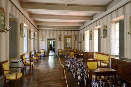 France, Corse-du-Sud (2A), Ajaccio, Musée de la Maison Bonaparte dans la maison natale de Napoléon Bonaparte, la grande pièce de reception
