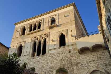 Croatie, Dalmatie, cote dalmate, Ile de Hvar, la ville de Hvar, le Palais Uzizic à la Porta Maestra